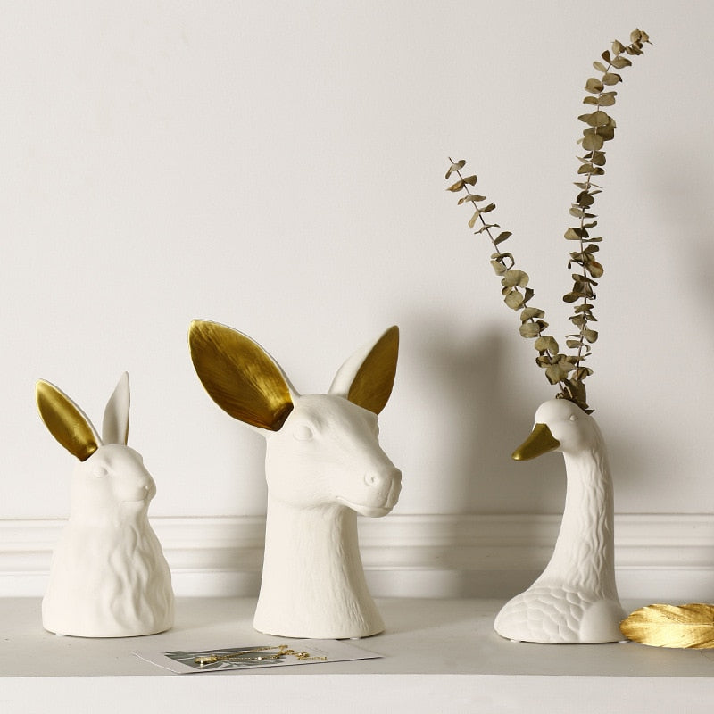The Farm Heads Porcelain Pot