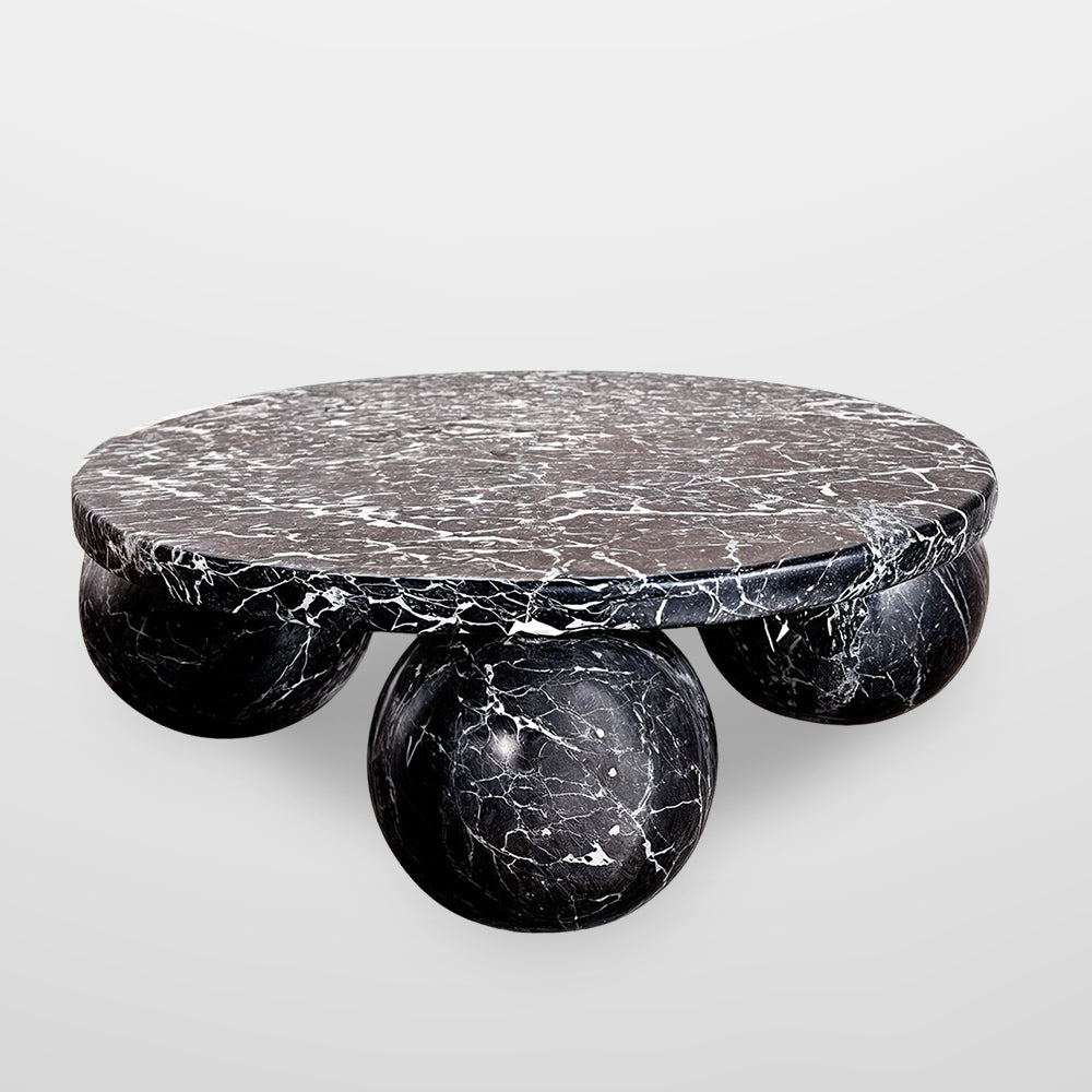 Lenna Black Marble Table