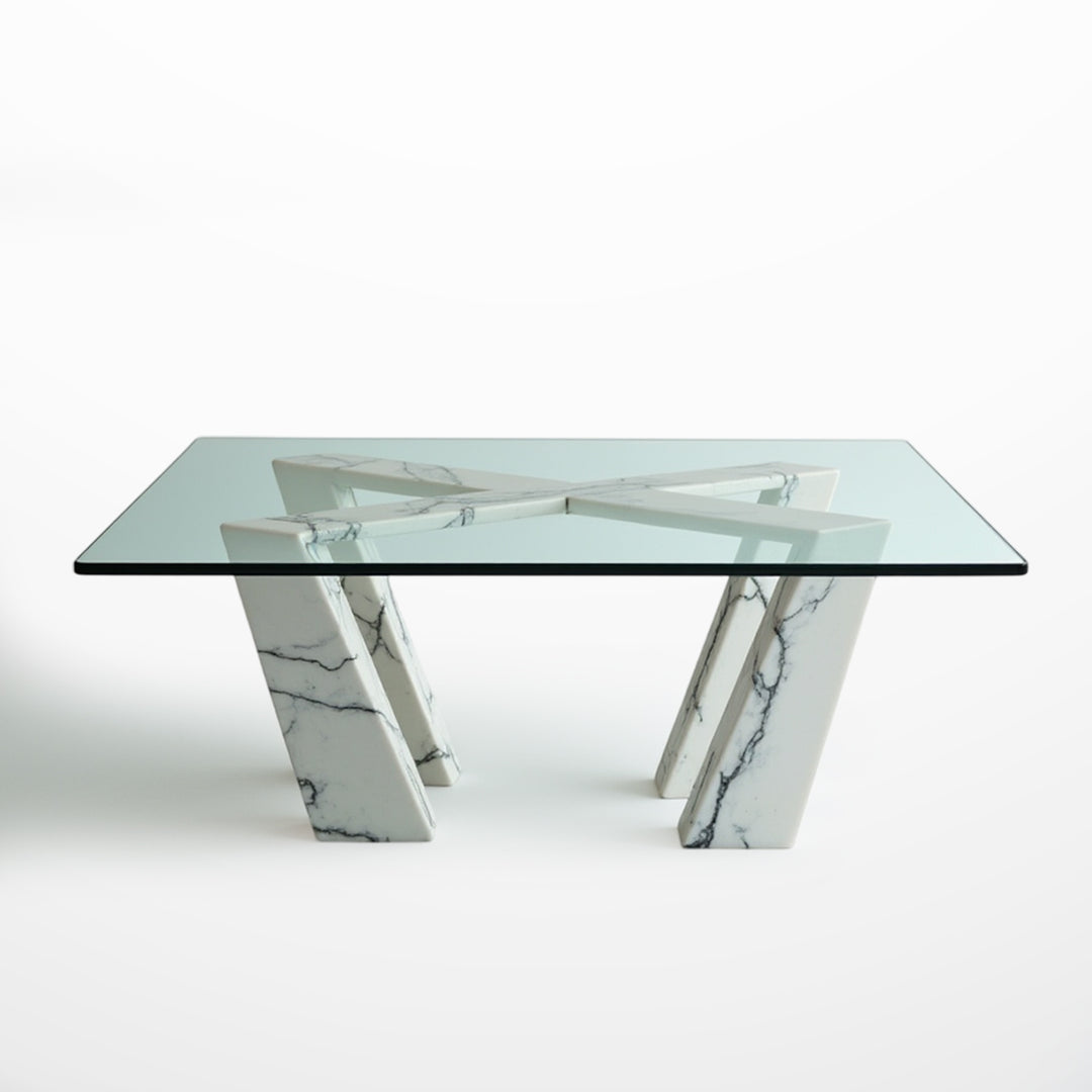 Magna White Dining Table