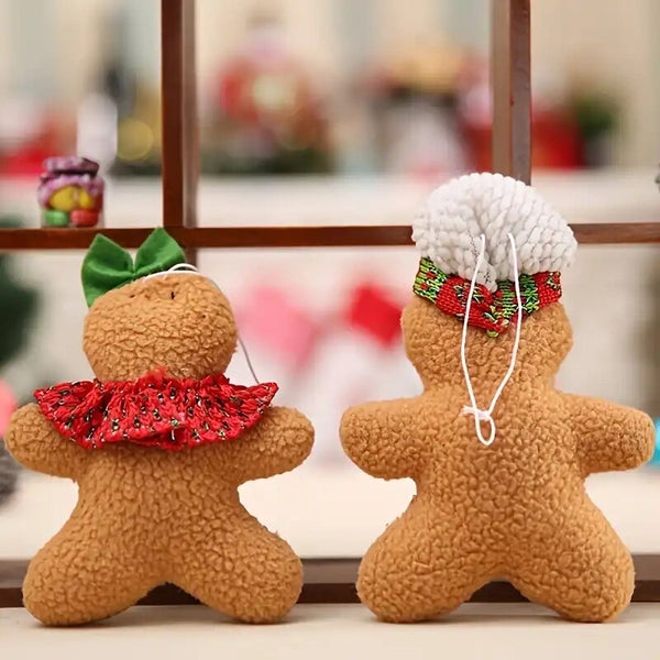 Gingerbread fur Man Woman Tree Ornaments