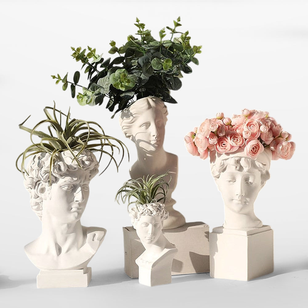 The Hipnos Faces Flower Vases