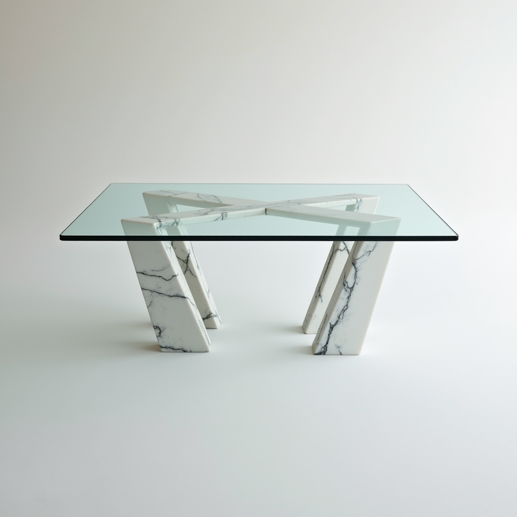 Magna White Dining Table