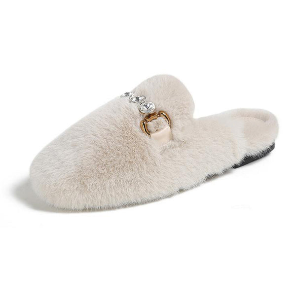 Hestia Jewel White Loafers