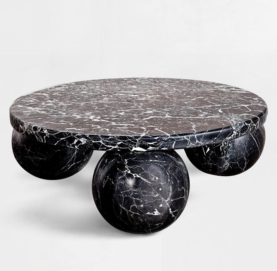 Lenna Black Marble Table