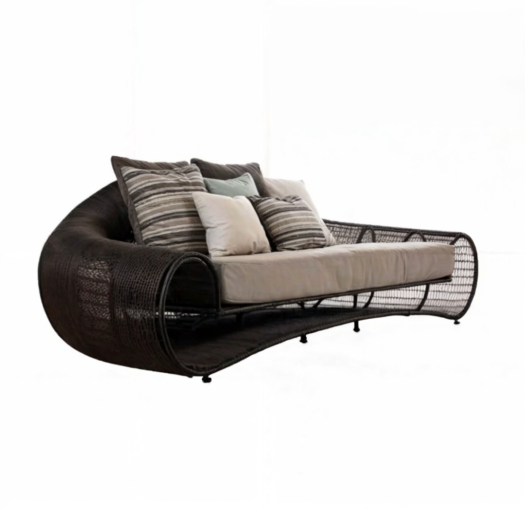 Trizia Rattan Big Sofa