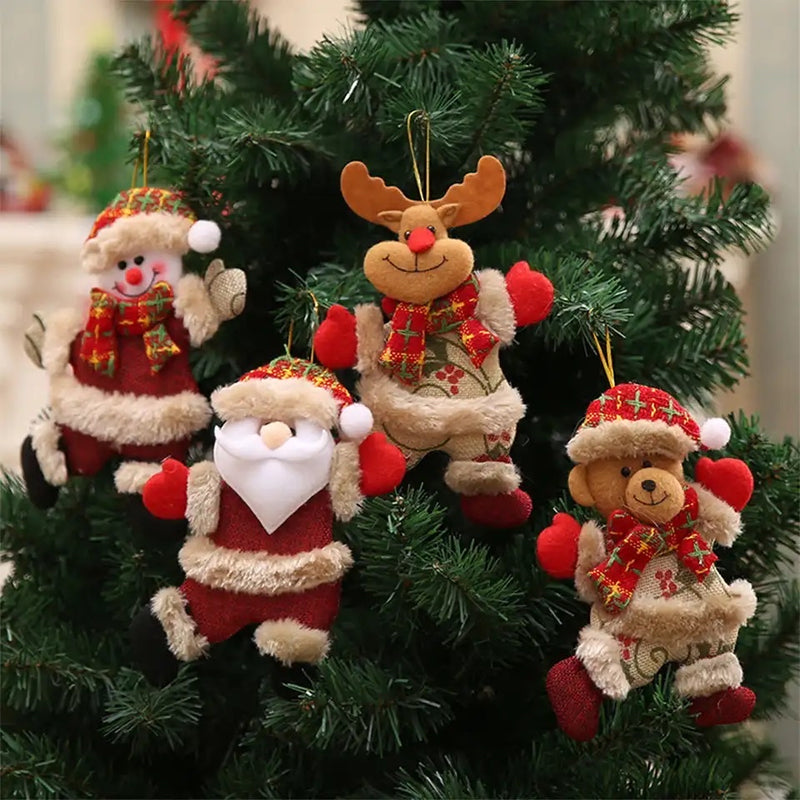 4 pieces teddy Tree Ornaments