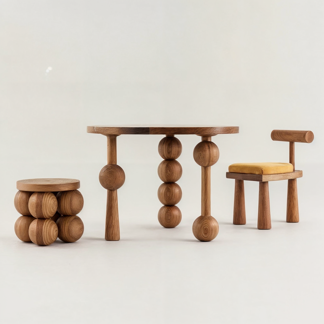 Rania Wood Stool