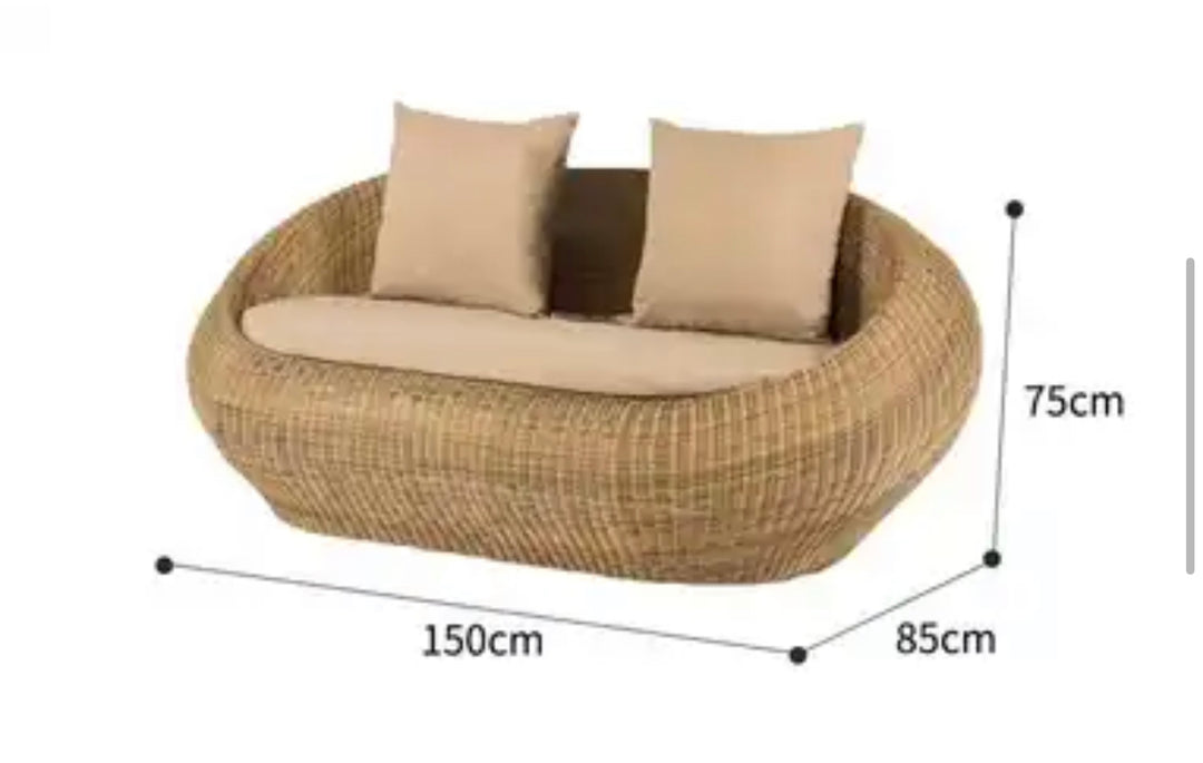 Mabel Rattan Sofa