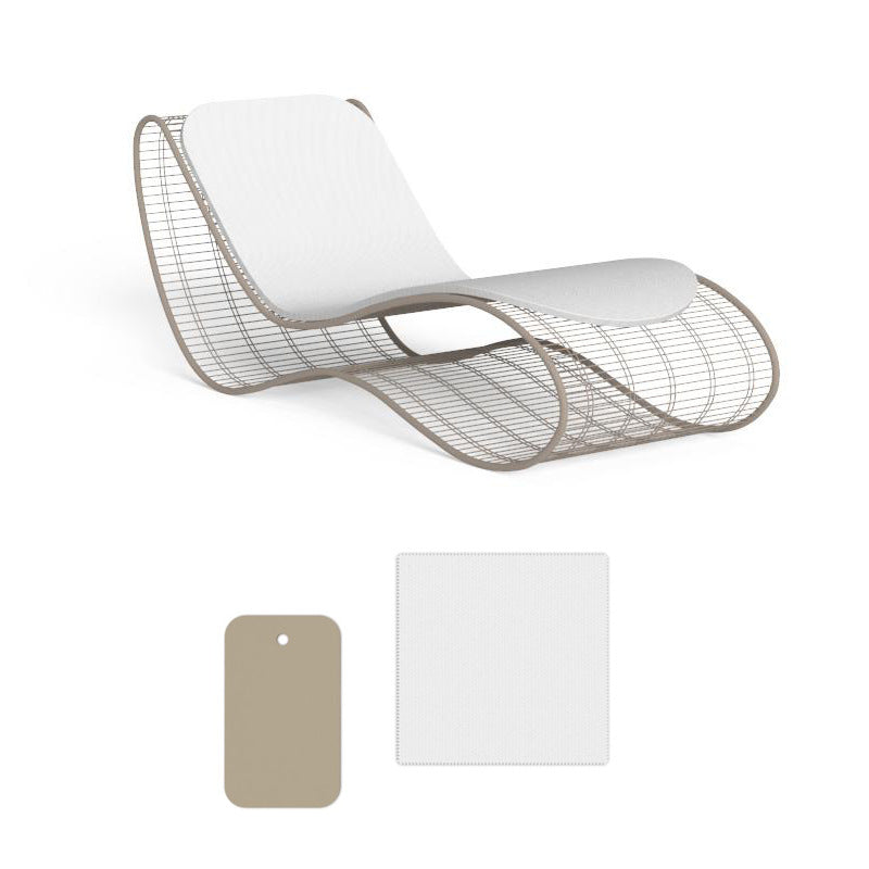 The White Rattan Lounger