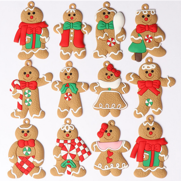12pcs Gingerbread Man Tree Ornaments