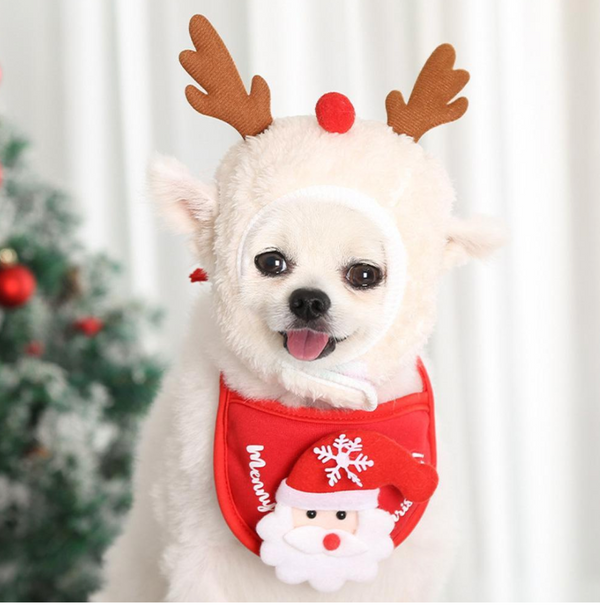 Christmas Pet Bandana Reindeer
