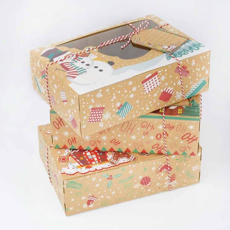 3pcs Christmas Cookie Boxes