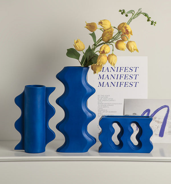 The Blue Minimalist Vase