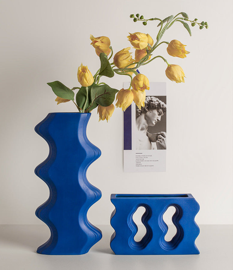 The Blue Minimalist Vase