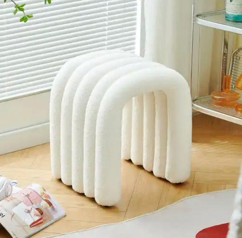 The minimal boucle stool