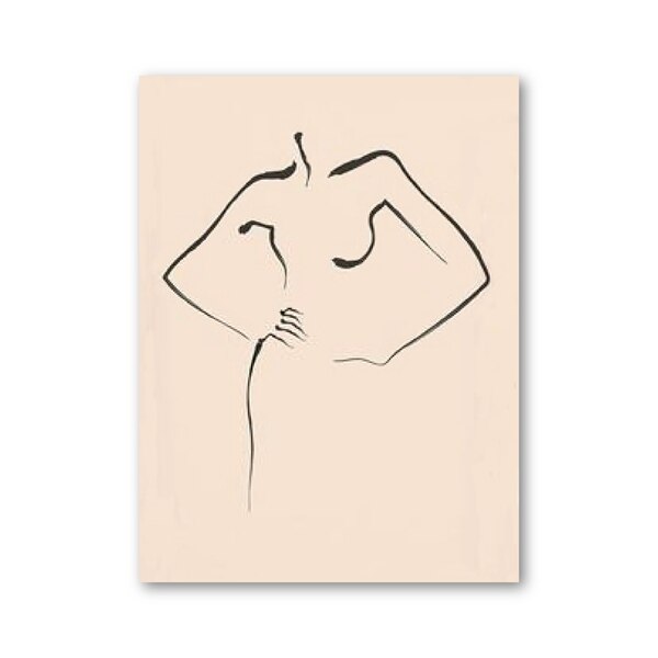 Body Fine Line Drawing