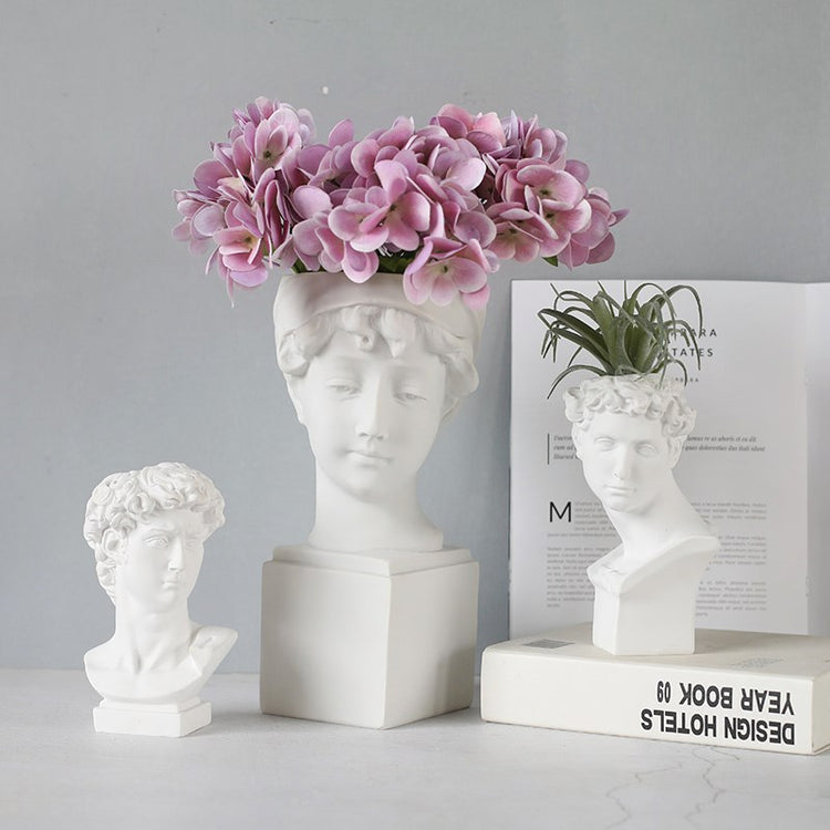 The Hipnos Faces Flower Vases