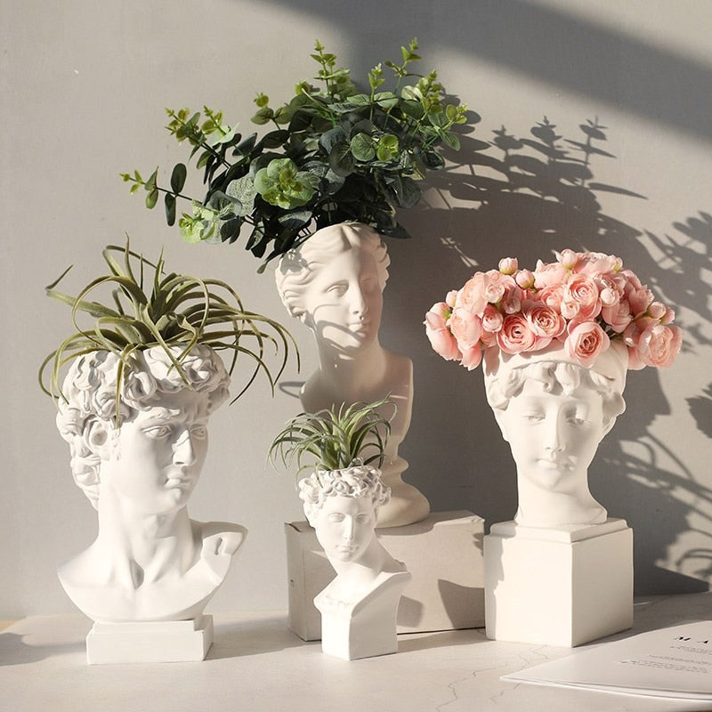 The Hipnos Faces Flower Vases