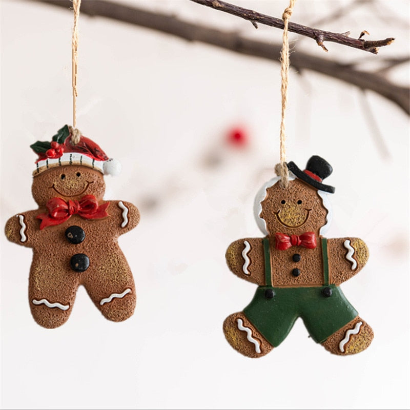 Resin Gingerbread Man Pendant
