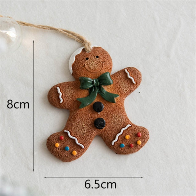 Resin Gingerbread Man Pendant