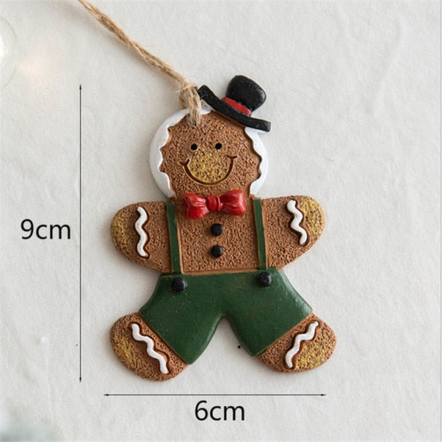 Resin Gingerbread Man Pendant