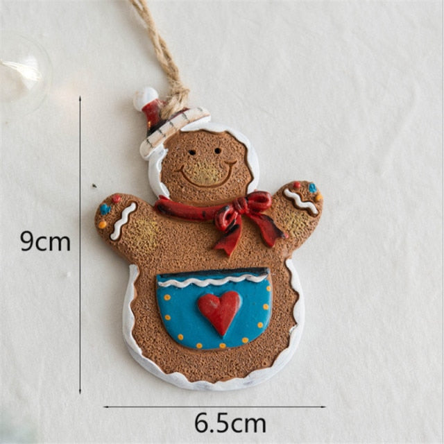 Resin Gingerbread Man Pendant