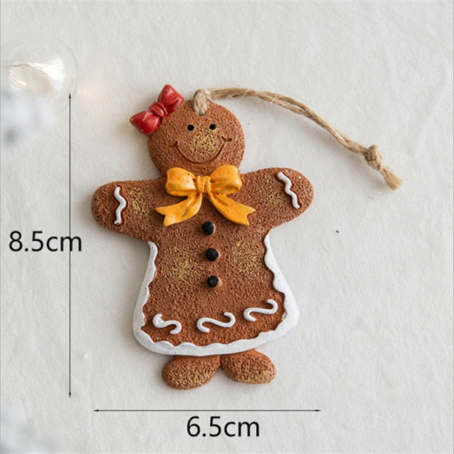 Resin Gingerbread Man Pendant
