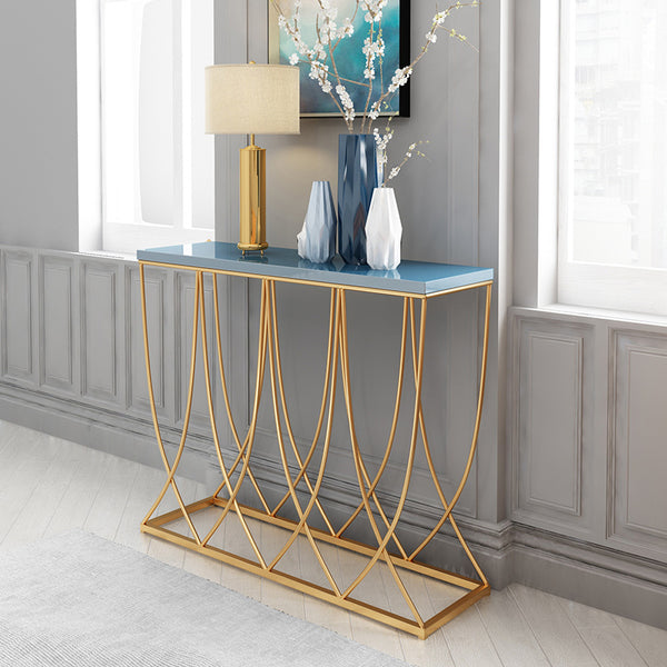 The geometric console table